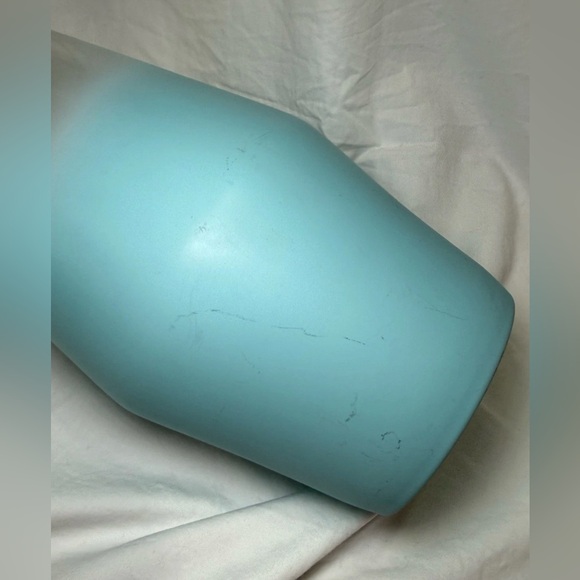 Vintage Blendo Turquoise Blue Glass Pitcher Mid Century Modern 11.75" 2.5 Qt - Picture 8 of 9